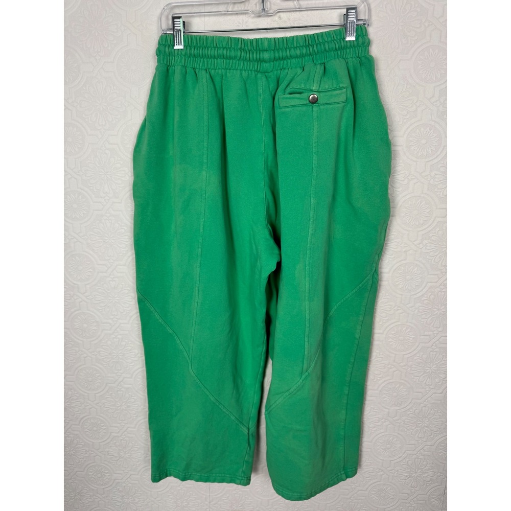 BDG Urban Outfitters Womens Green Cropped Barrel Leg Sweatpants Joggers Large - Picture 8 of 10